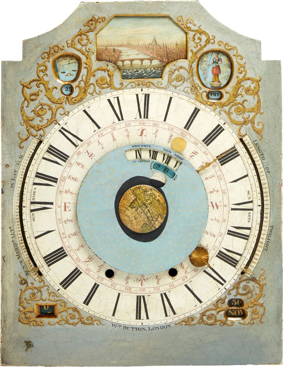 Bonhams The remarkable Astronomical / Tidal clock of James Ferguson
