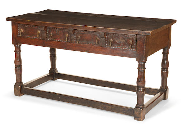 Bonhams : A Spanish Baroque style walnut side table incorporating ...