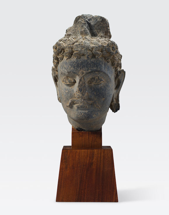 Bonhams : A schist head of a bodhisattva Ancient region of Gandhara ...