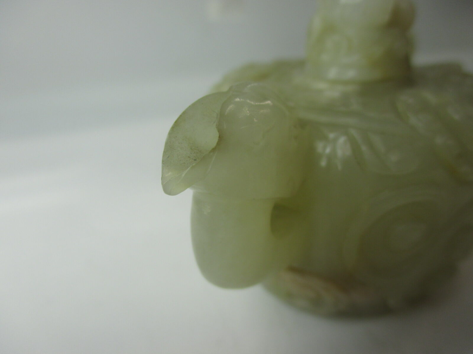 Bonhams A carved jade miniature ewer Qing dynasty