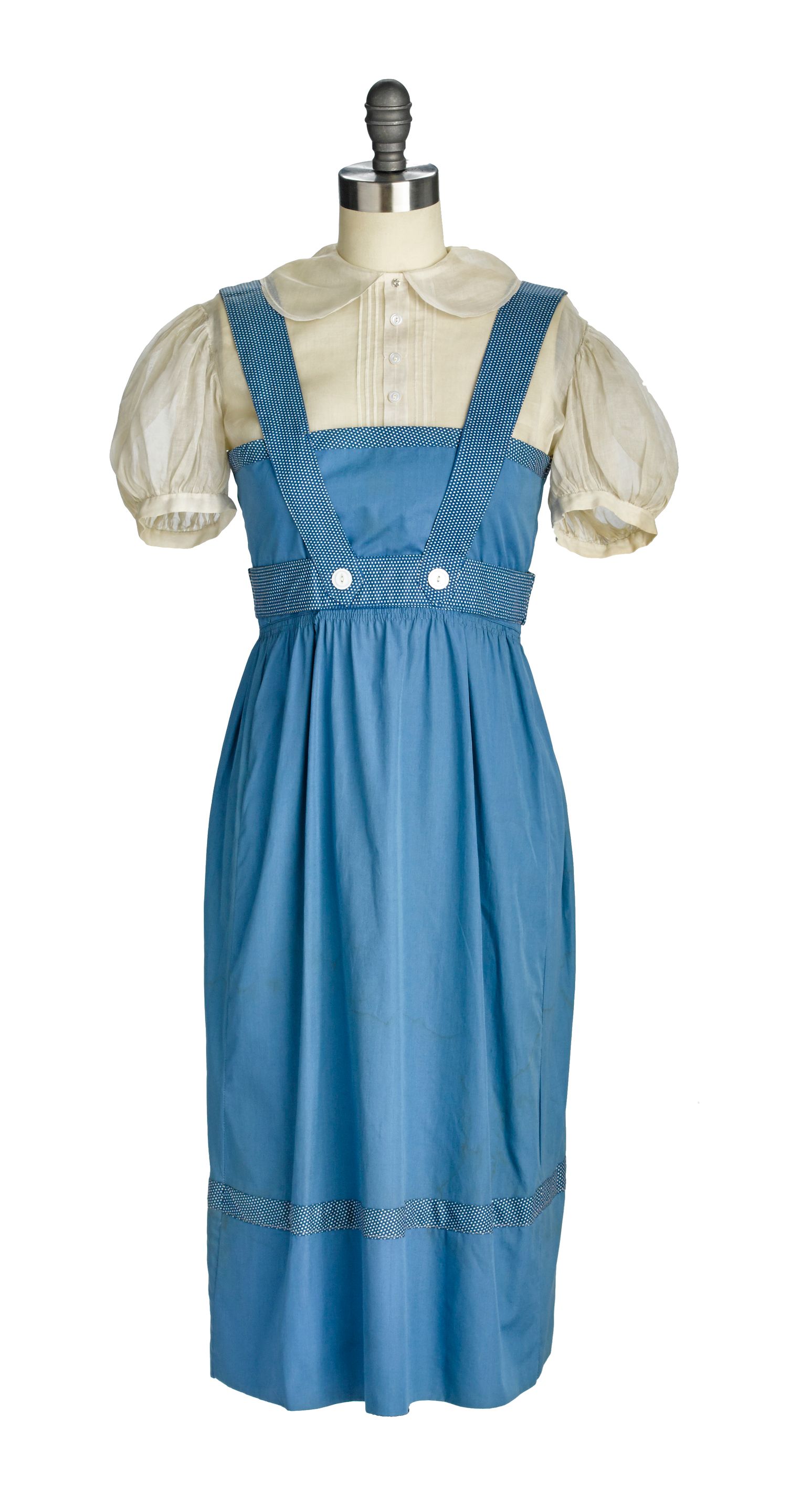Bonhams : A Judy Garland worn "Dorothy" blouse and pinafore from The Wizard  of Oz