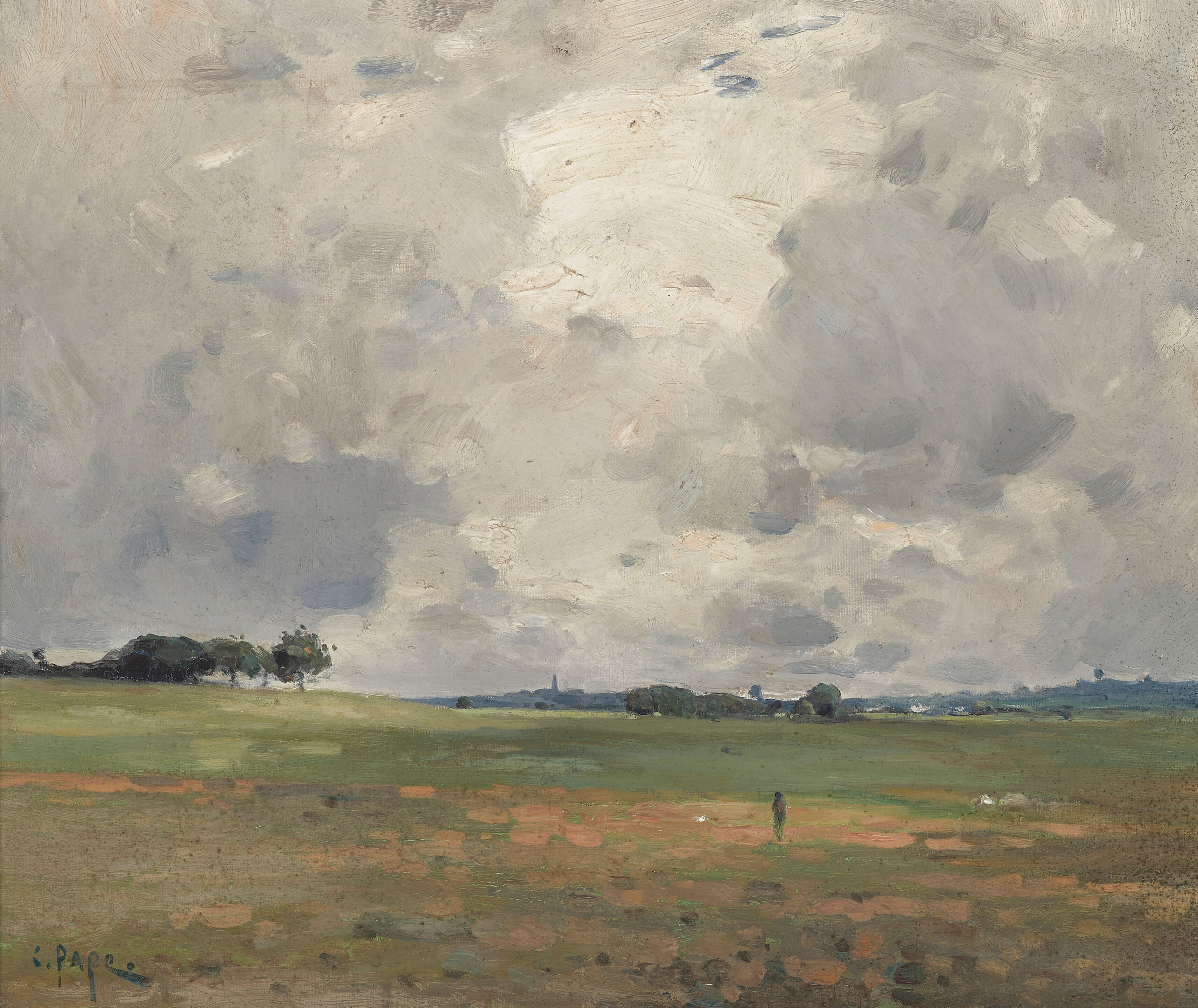 Expansive Landscape Under Clouds