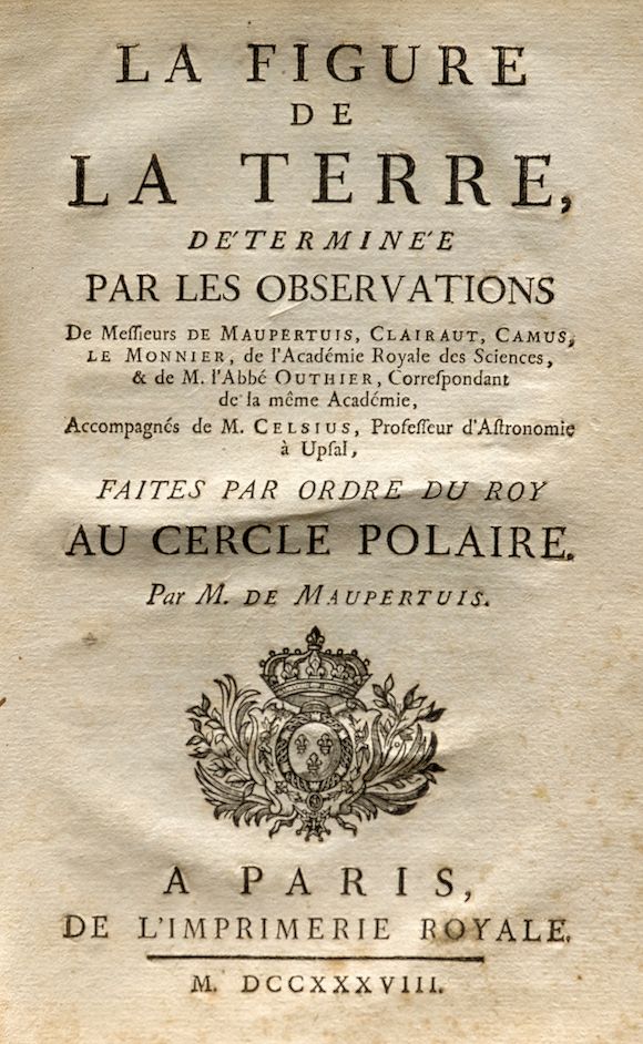 Bonhams : MAUPERTUIS, PIERRE LOUIS MOREAU DE. 1698-1759. La Figure de ...