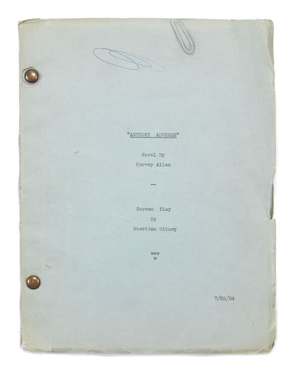 Scripts Shidan Bonhams : GIBNEY, SHERIDAN. 1903-1988. A large archive of scripts and ...