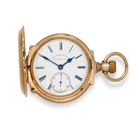 Bonhams : J. P. Stevens Watch Co. Atlanta, GA. A fine and rare 14K ...