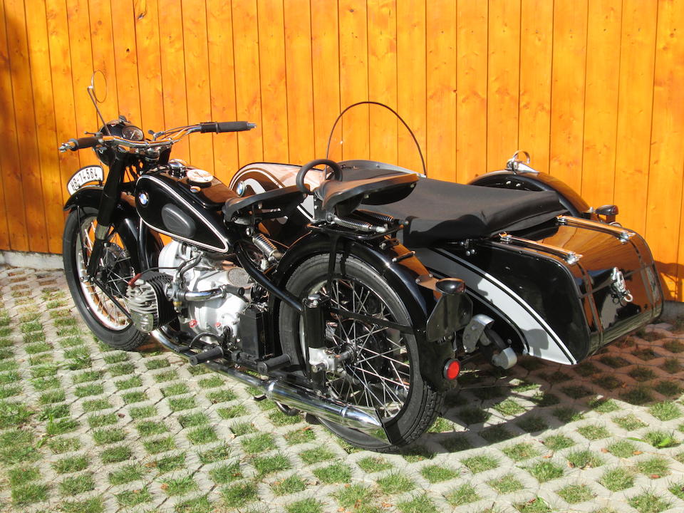 Bonhams : 1938 BMW 597cc R61 with Stoye Sidecar Frame no. 508520 Engine ...