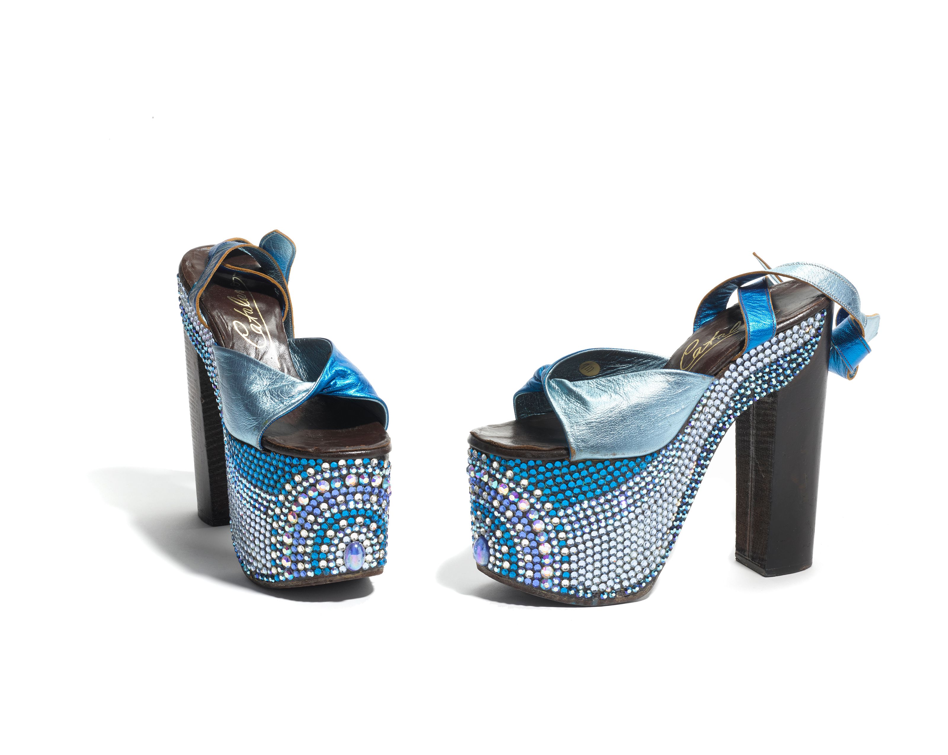 Ankle 1970 Platform Shoes A Pair Of Platform Shoes Worn By Cher