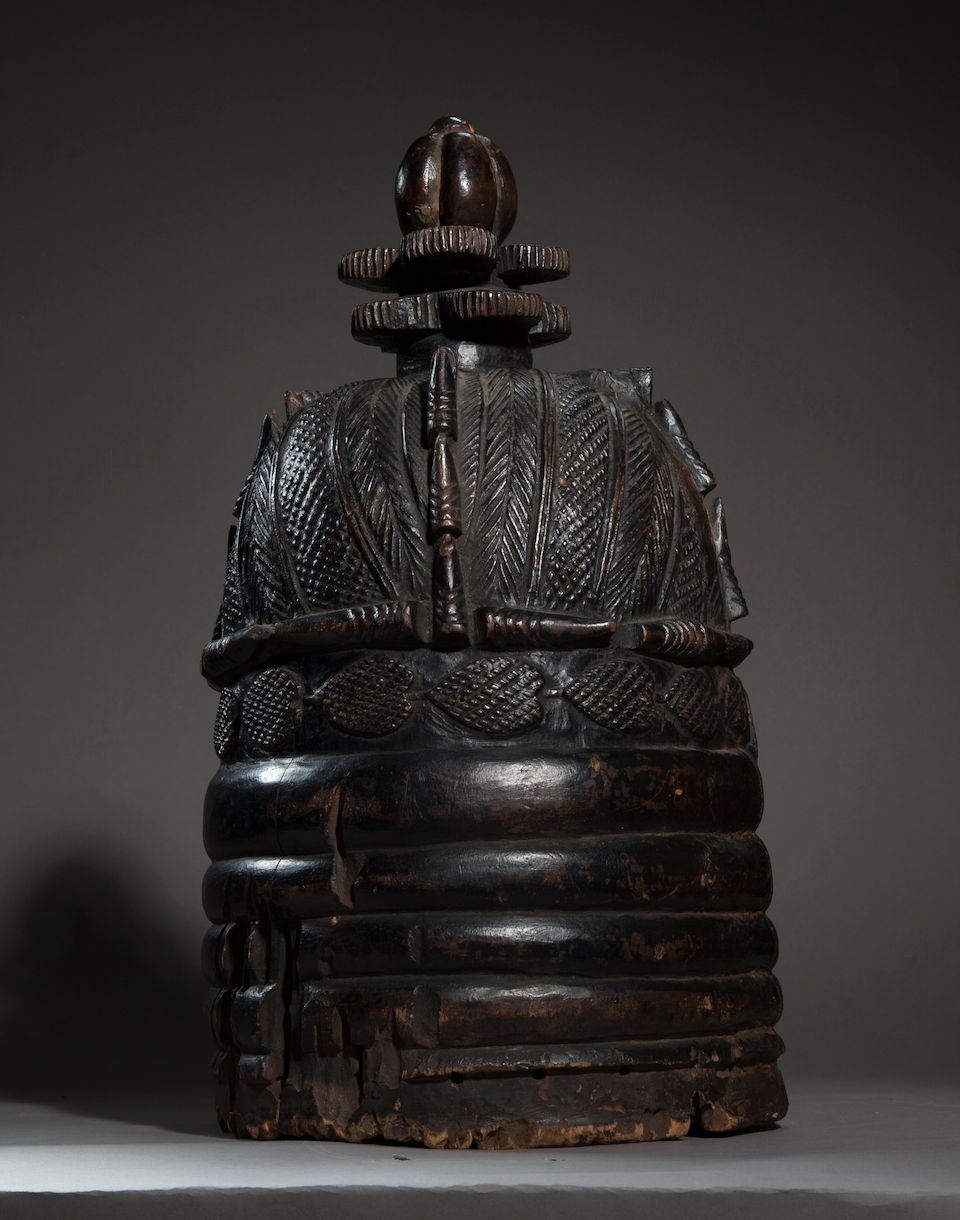 Bonhams Mende Female Helmet Mask, Sierra Leone