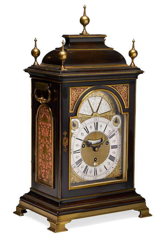 Bonhams A fine and very rare second quarter of the 18th century ebony quarter chiming