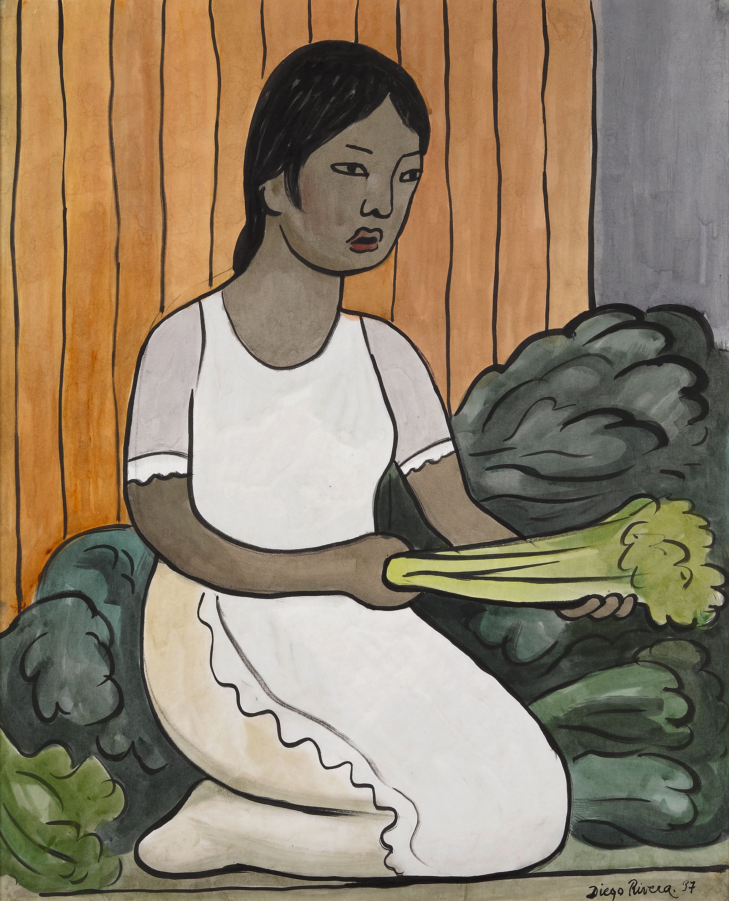 Vendedora de legumbres