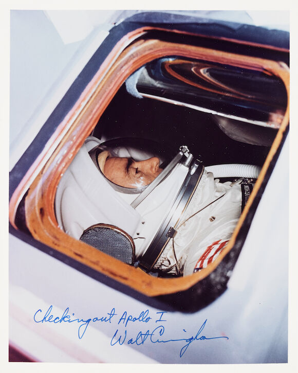 Apollo 1 Color Bonhams : TRAINING IN THE APOLLO 1 SPACECRAFT SIGNED