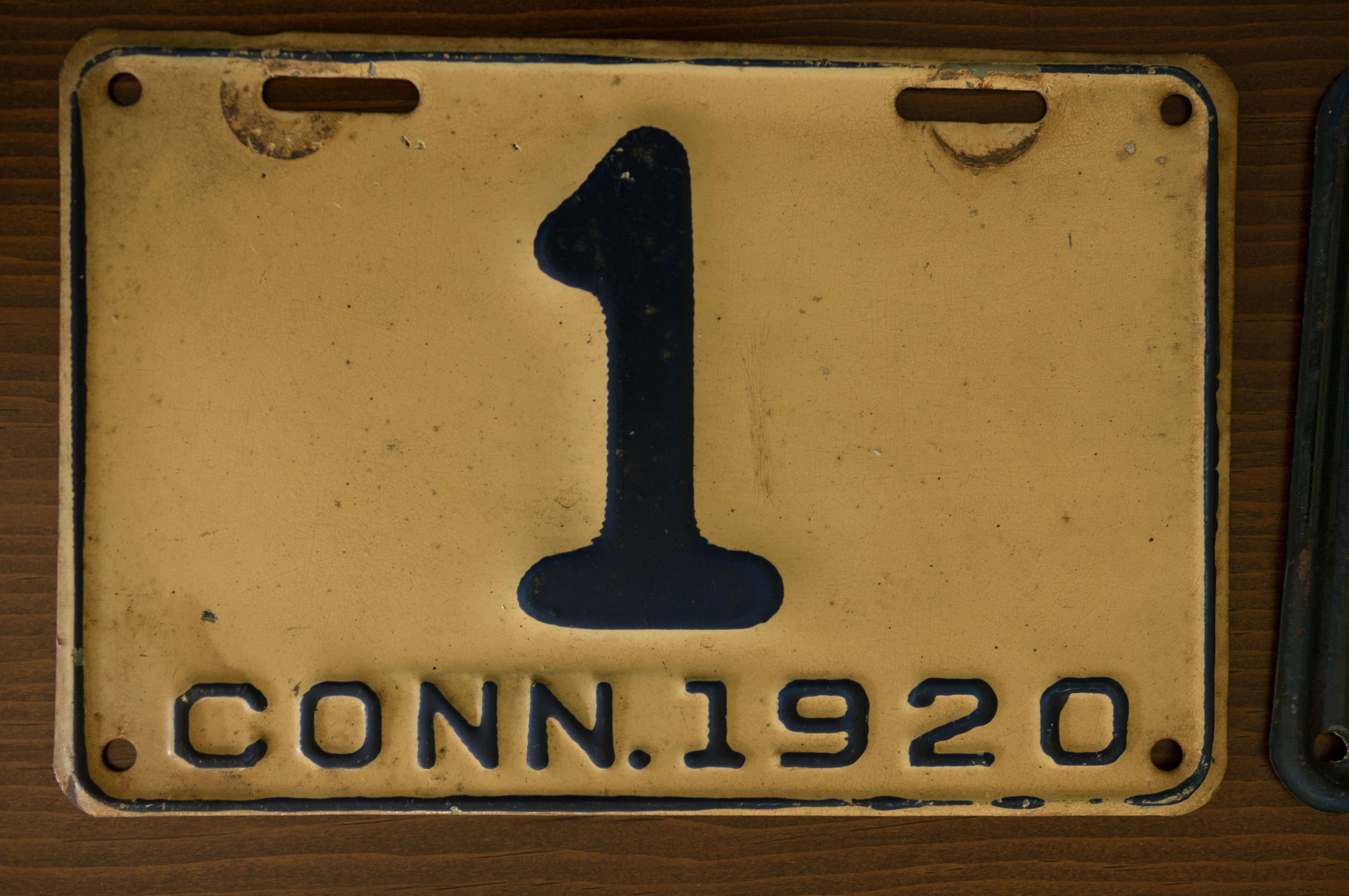 Bonhams Cars : 1920, '23 & '24 Connecticut Plates