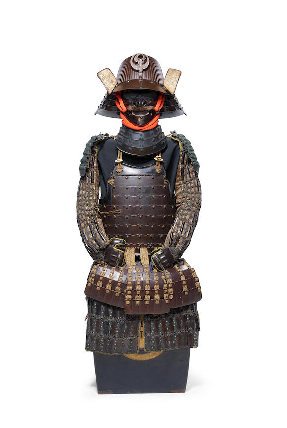 Bonhams : A black-lacquer armor with a Saotome helmet Edo period (1615 ...