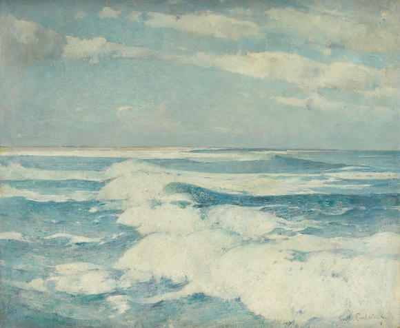 Bonhams : Emil Carlsen (1848-1932) Side Running Sea 25 1/4 x 30 1/4in ...