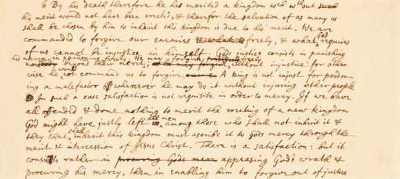 Bonhams Newton Isaac 1642 1727 Autograph Manuscript In English A Portion Of A Draft Of 6113