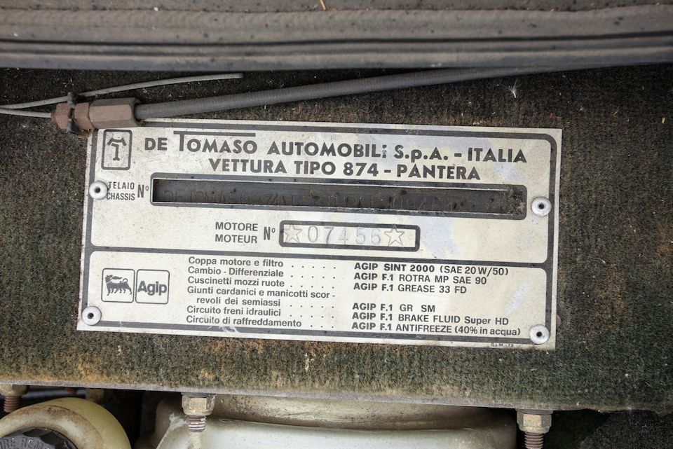 <B>1987 DeTomaso Pantera GT5-S</B><br />VIN. 1A9PN8746JD111030