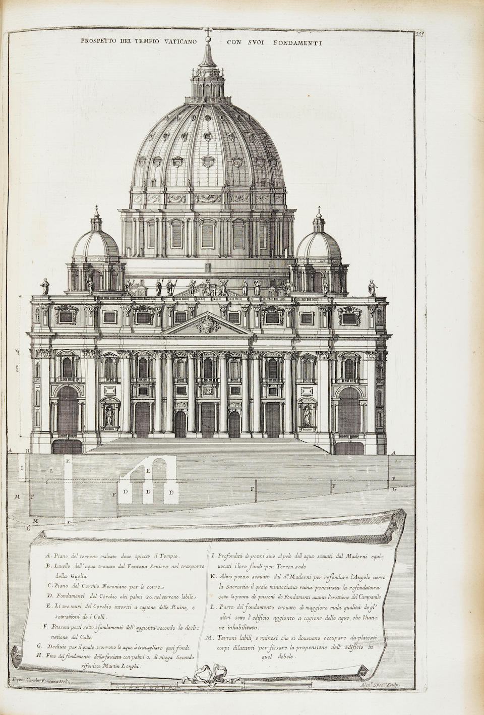 Bonhams : FONTANA, CARLO. 1634 or 1638-1714. Il Tempio Vaticano E Sua ...