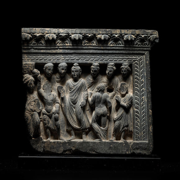Bonhams : A SCHIST RELIEF PANEL OF DIPANKARA BUDDHA ANCIENT REGION OF ...