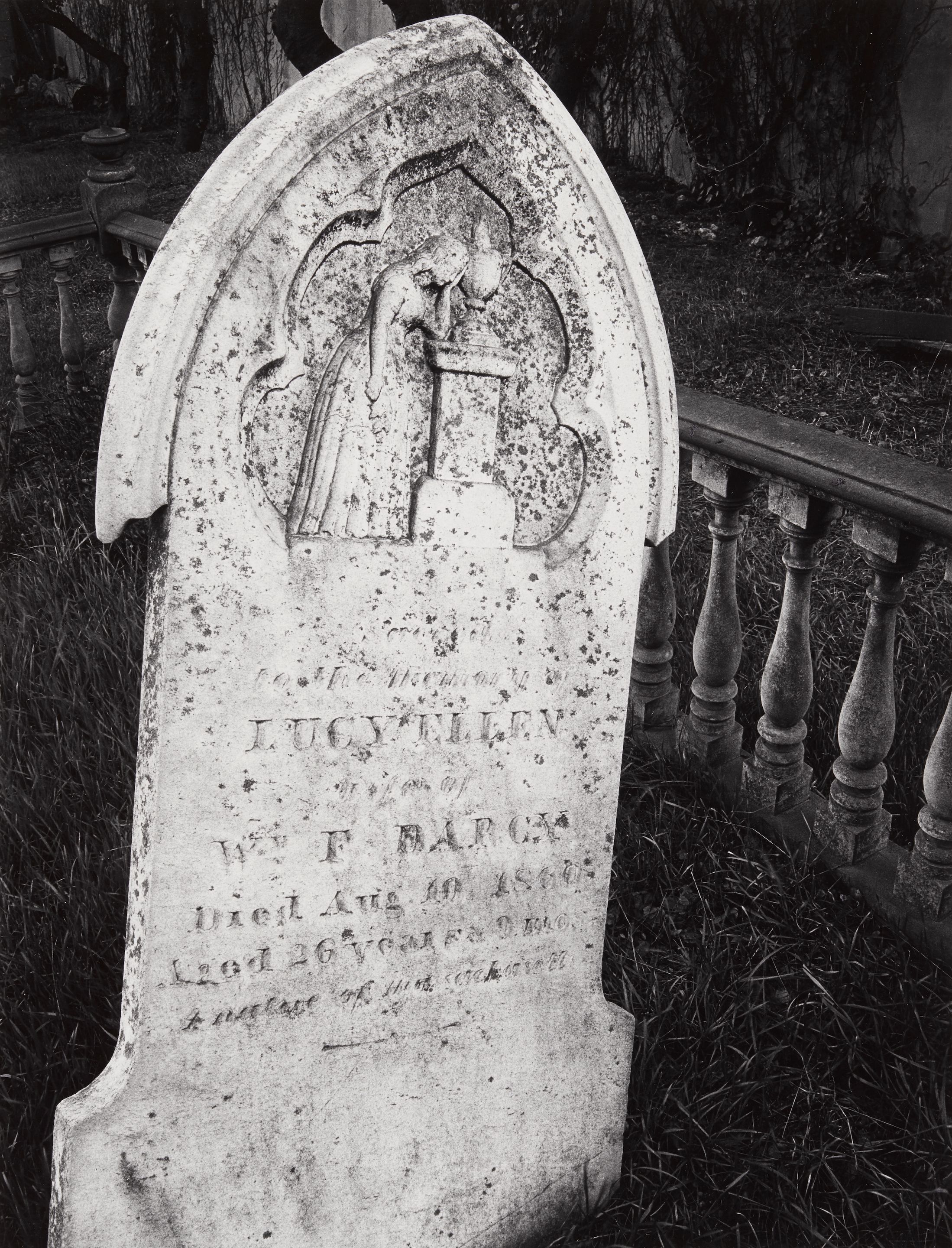 White Gravestone, Laurel Hill Cemetery, San Francisco, California