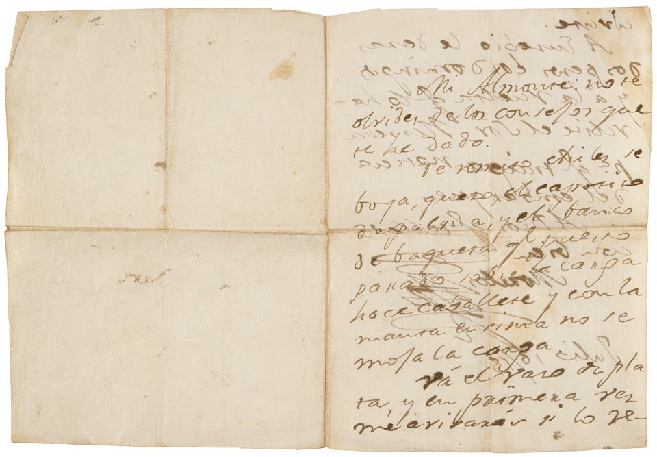 Bonhams MORELOS Y PAVON, JOSE MARIA. 17651815. Autograph Letter