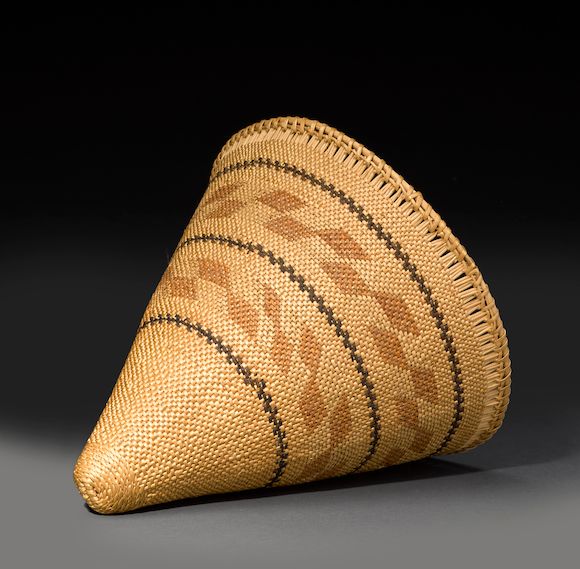 Bonhams A Washoe polychrome burden basket