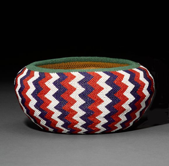 Bonhams A Mono Lake Paiute beaded basket