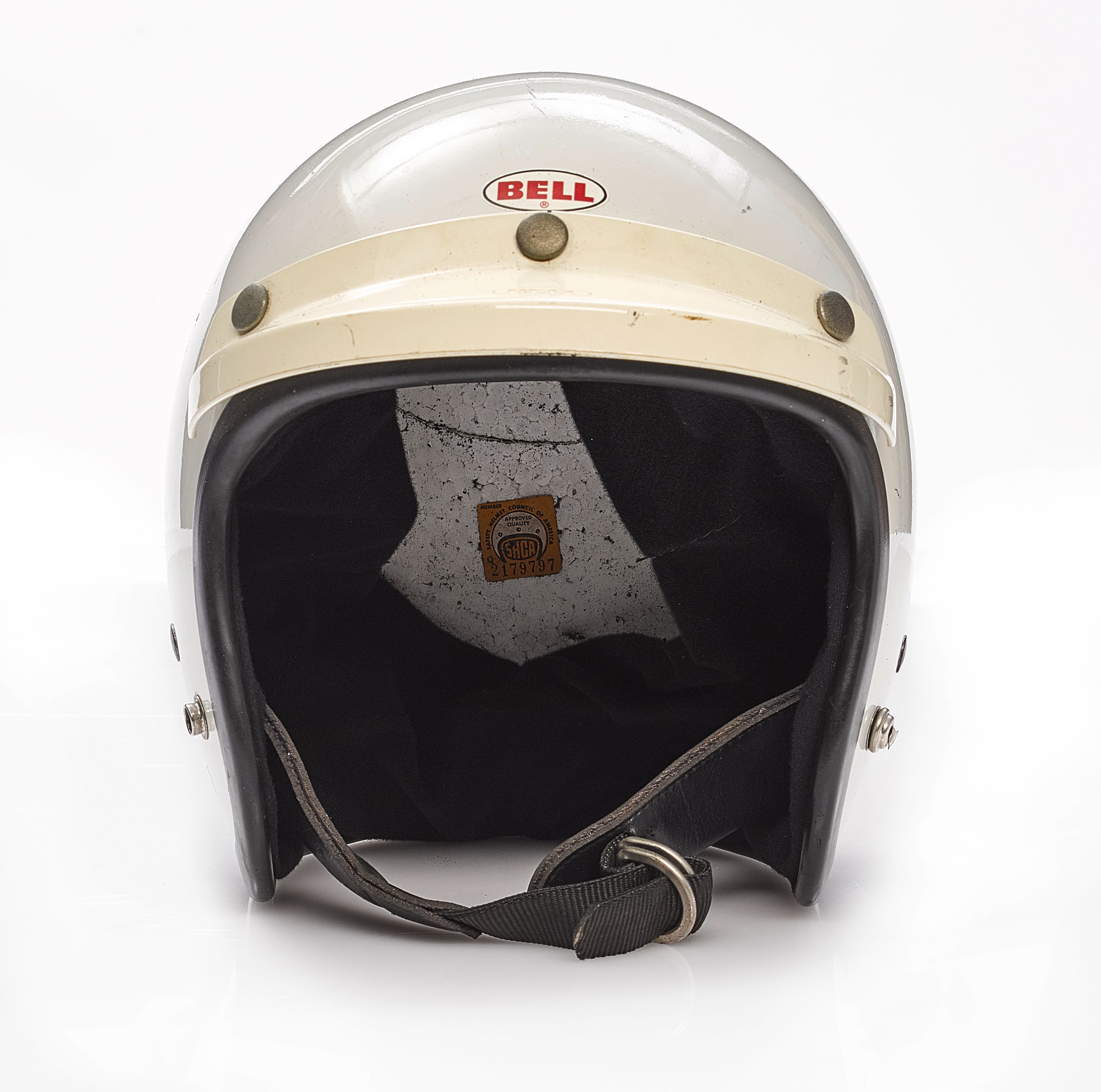 Bonhams Cars : Formerly owned by Steve McQueen,c.1970 Bell Motorcycle Helmet