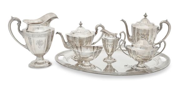 Bonhams : An American sterling silver six piece tea and coffee service ...