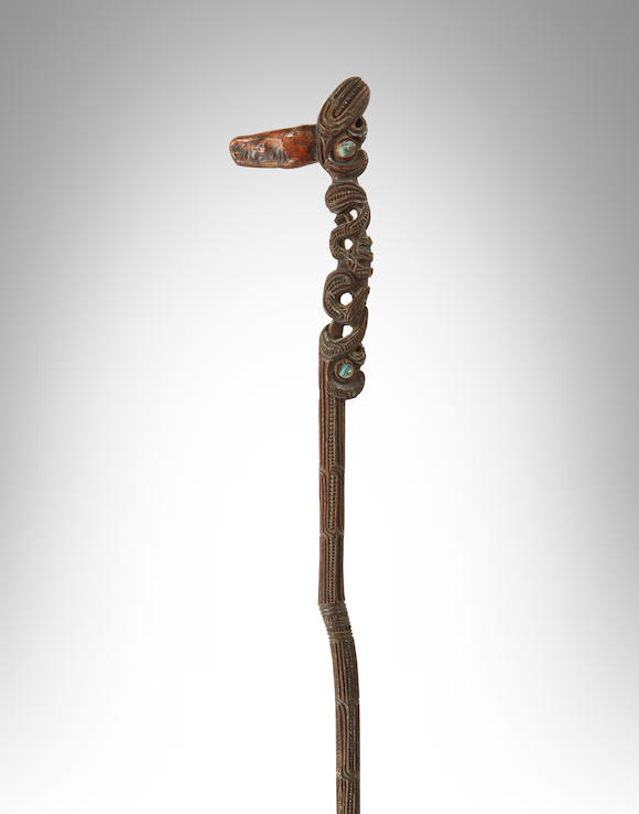 Bonhams : Maori Walking Stick, New Zealand