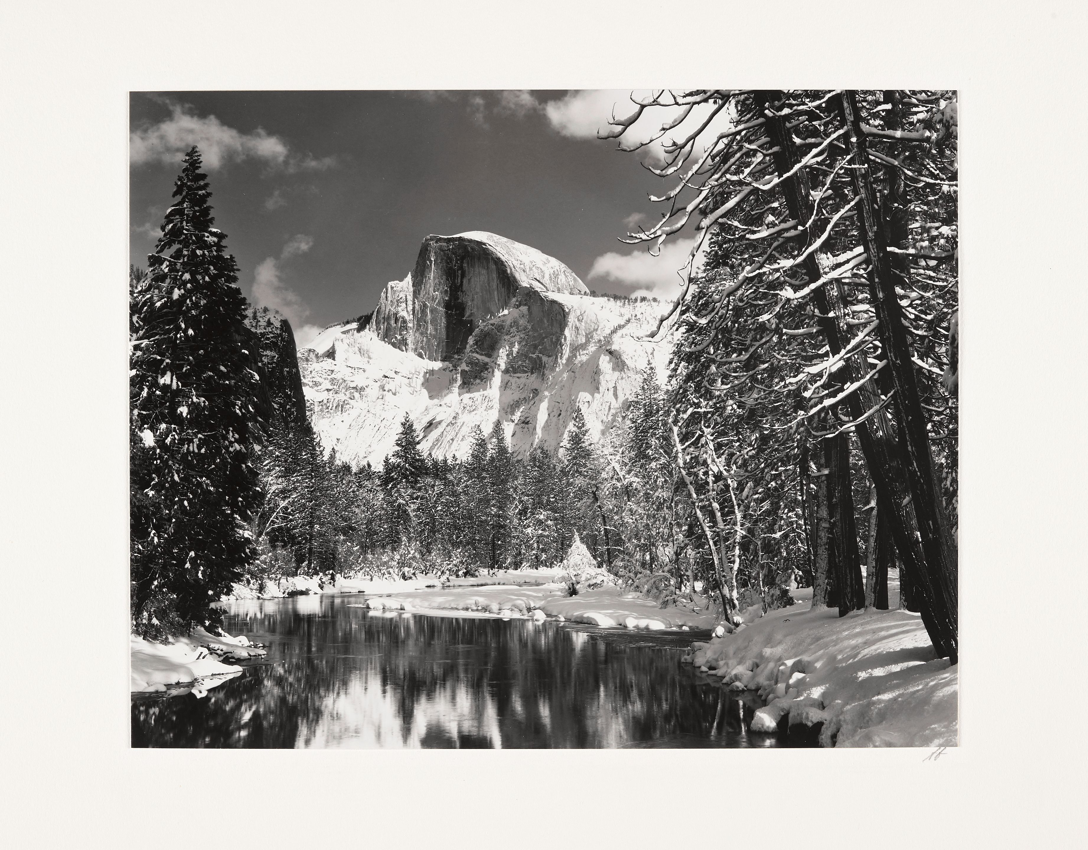 Half Dome, Merced River, Winter, Yosemite National Park