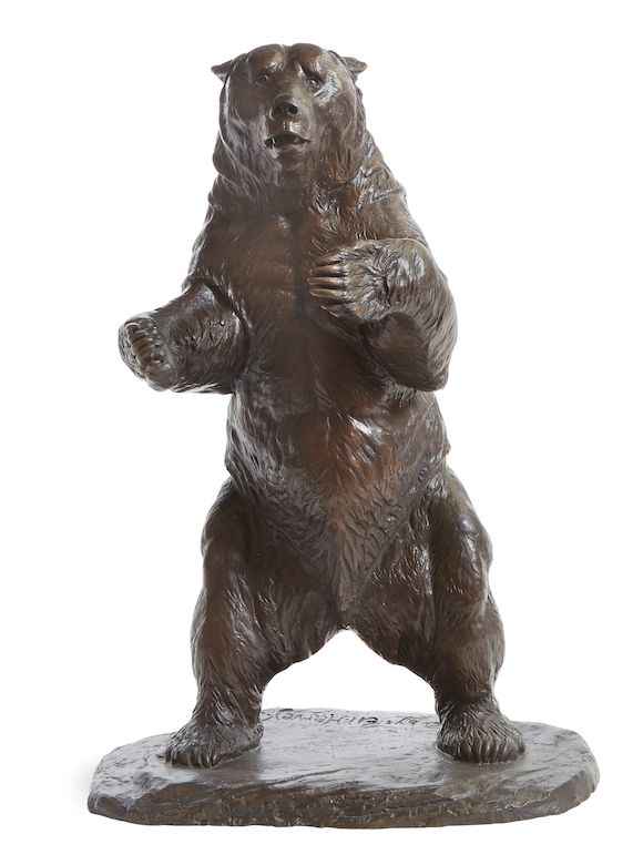 Bonhams Eli Harvey (18601957) Study for 'Bruno' the Brown University Bear (Standing Bear