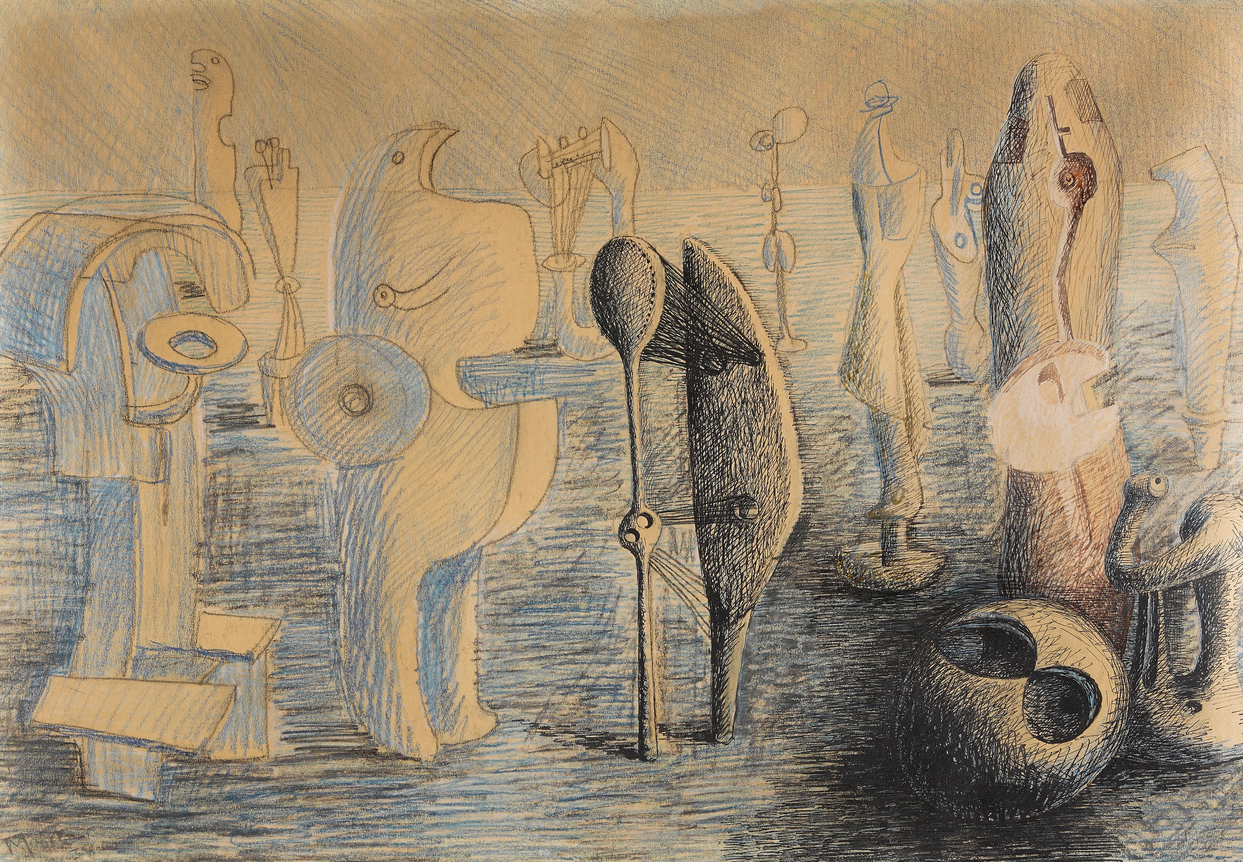 Drawing for Metal Sculpture