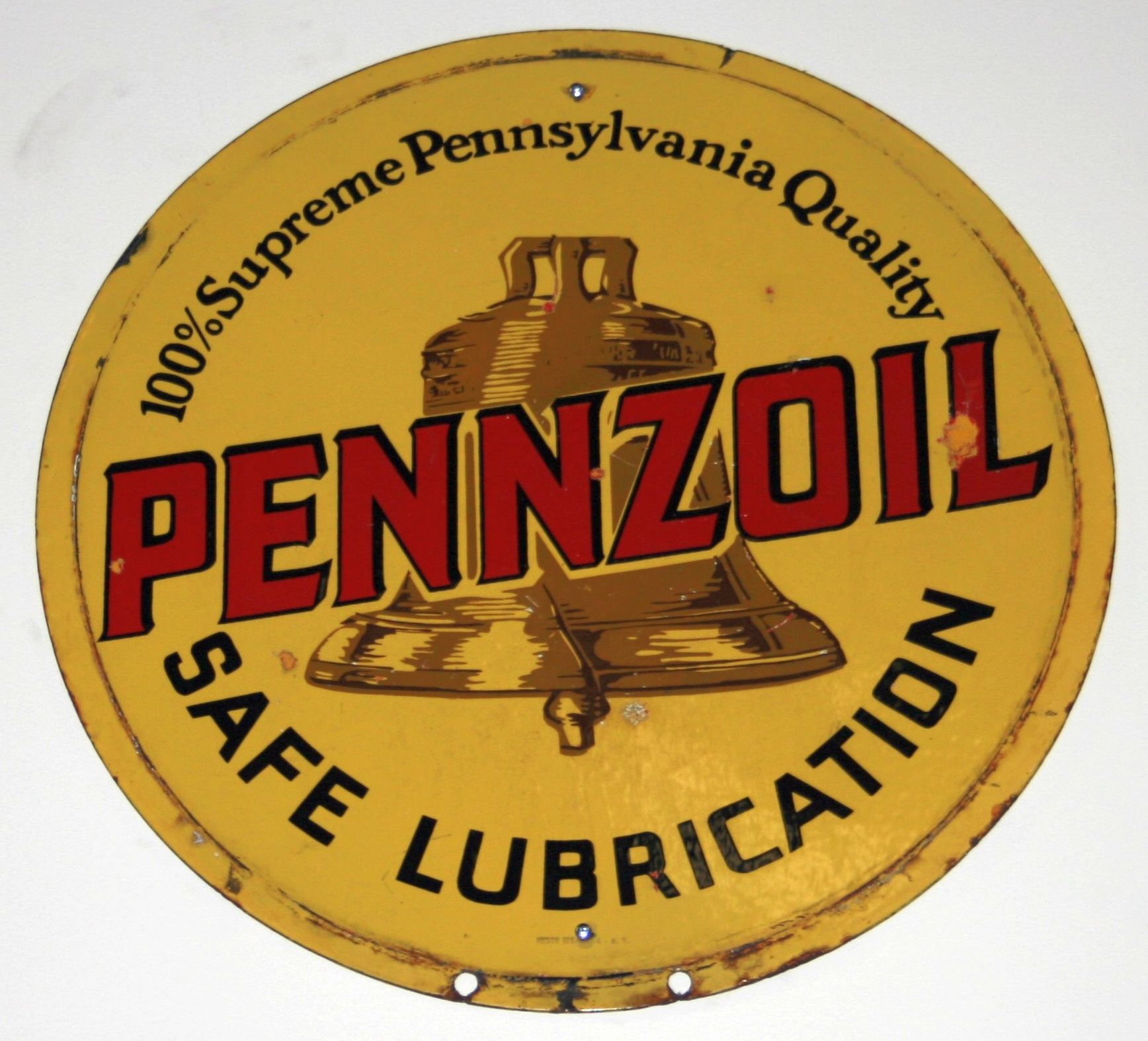 Bonhams Cars : THREE PENNZOIL SIGNS,