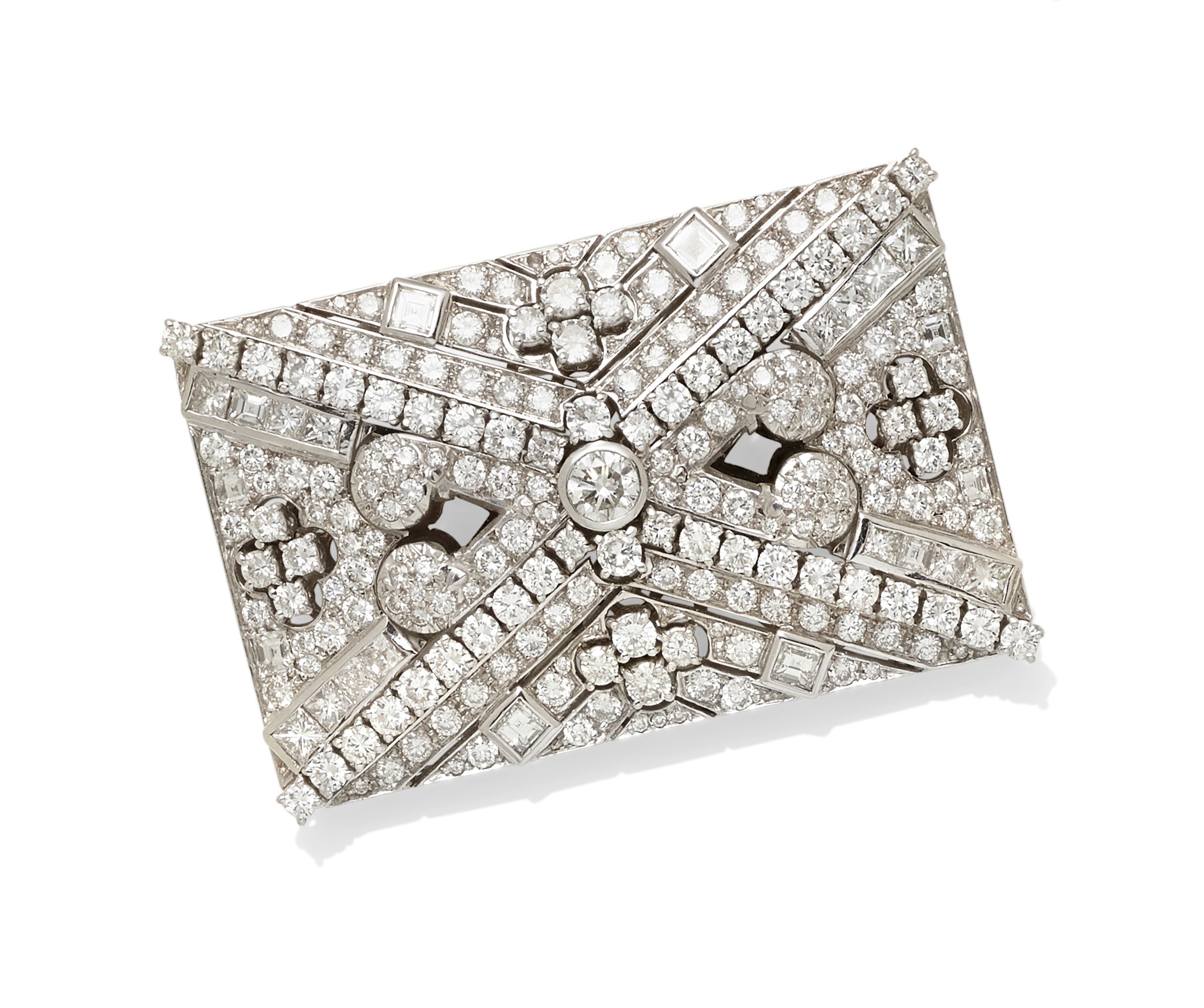 A diamond brooch