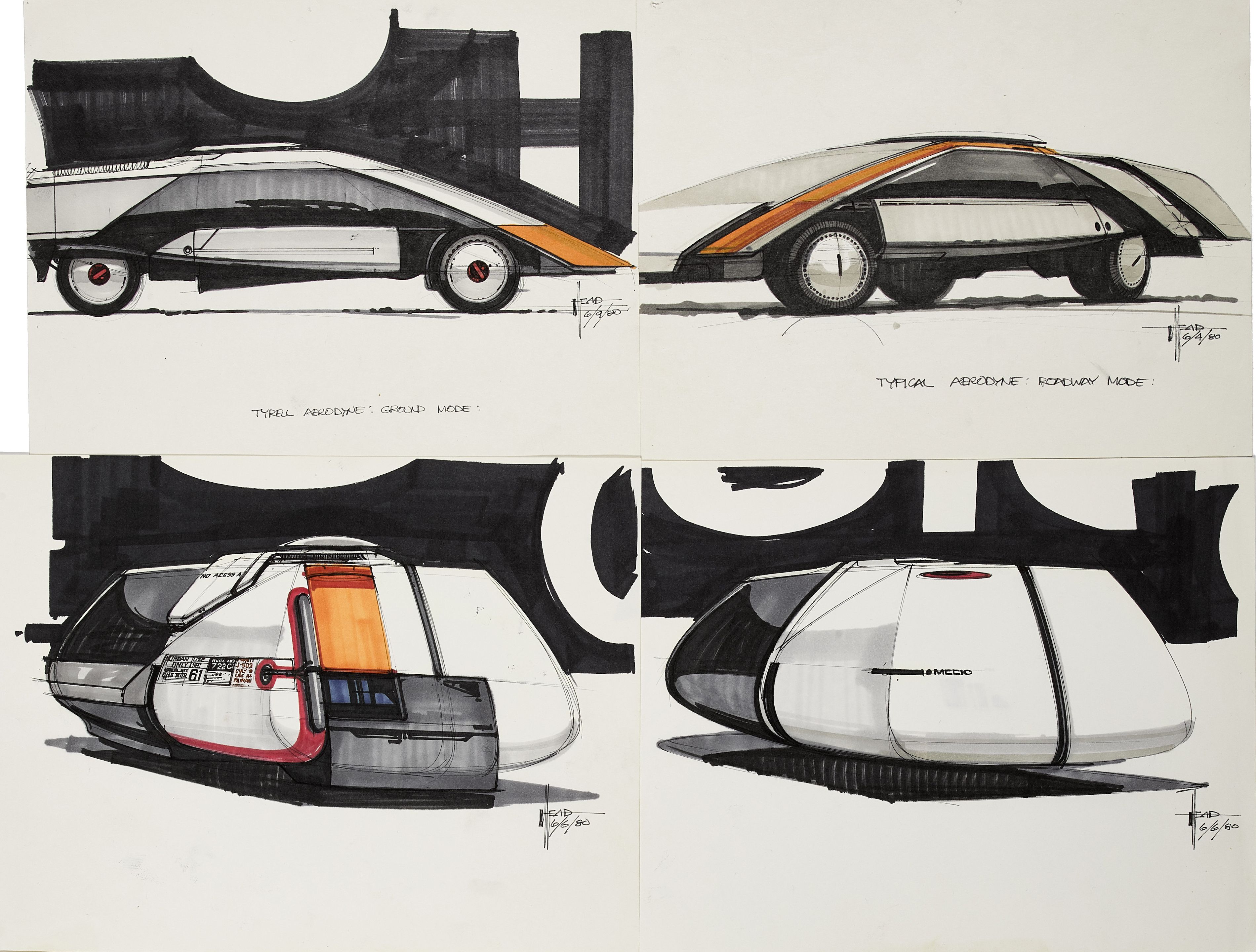 A Syd Mead group of car designs for Blade Runner auctions & price archive