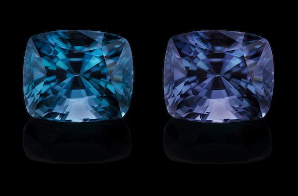 Bonhams : Color-change Zircon