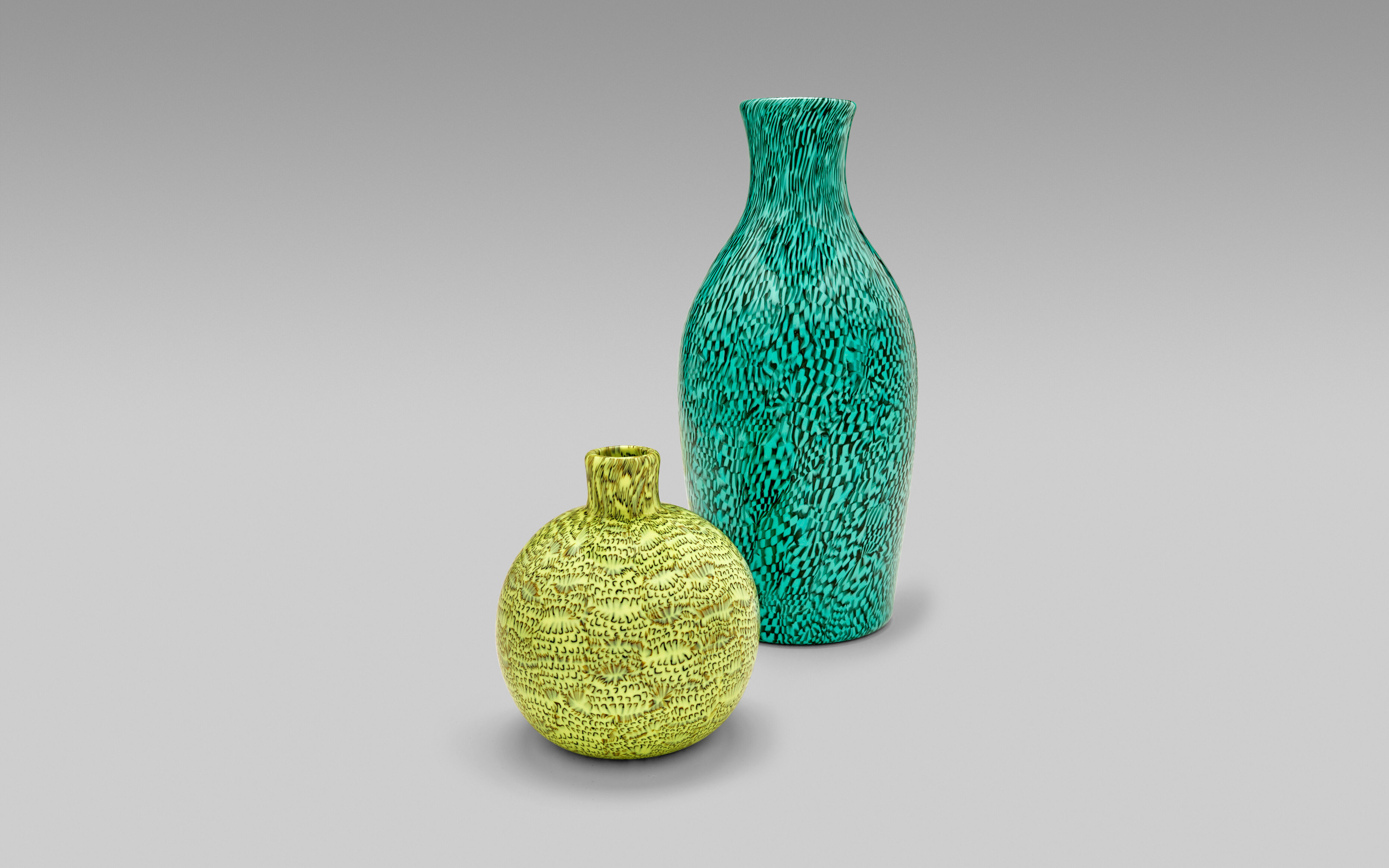 Paolo Venini (1895-1959) Rare A Dame Murrine Vase