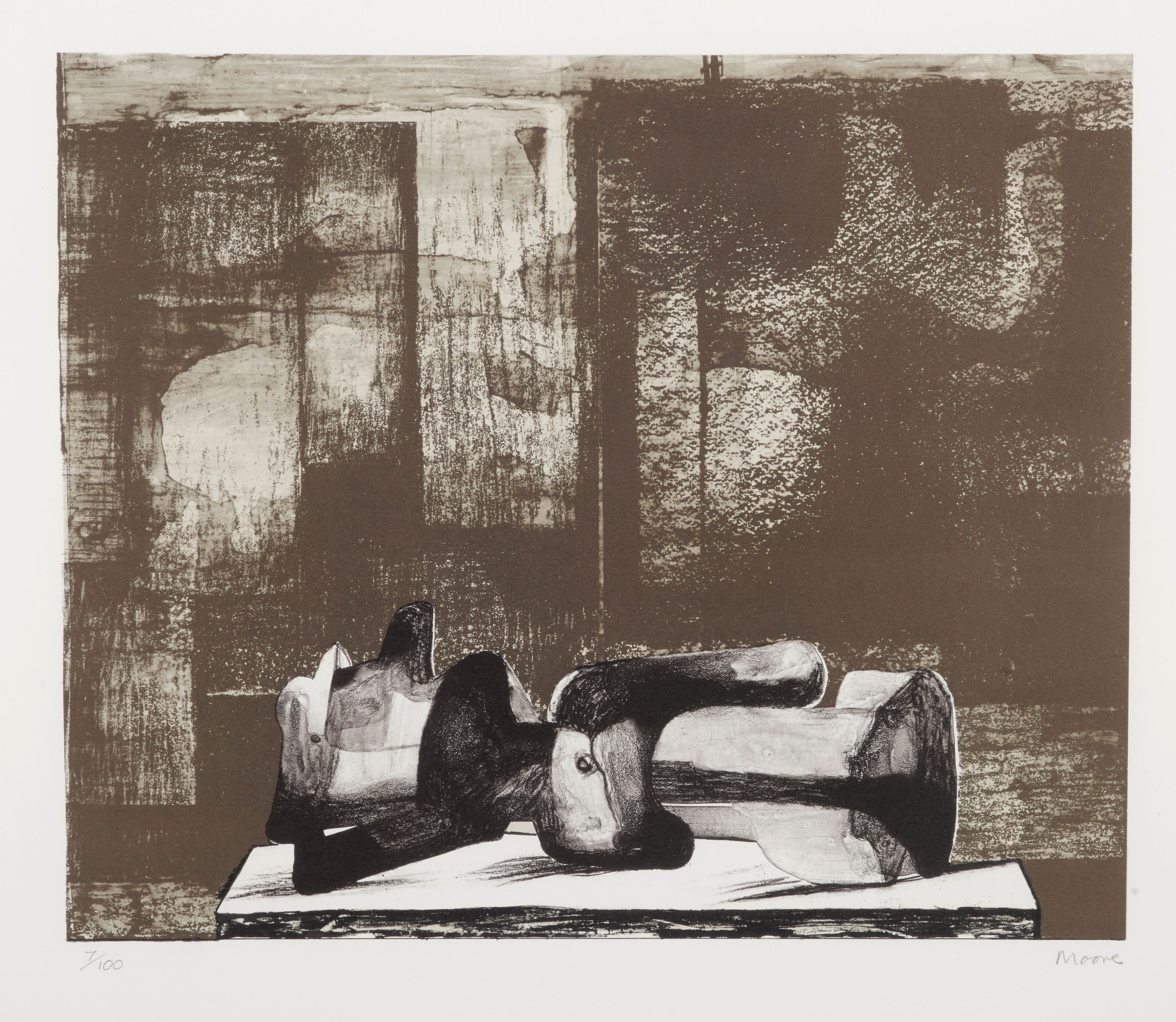 Reclining Figure Architectural Background IV