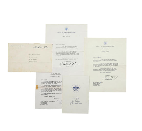 Bonhams : NIXON, RICHARD M. 1913-1994. 11 Typed Letters Signed from ...