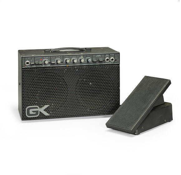 Bonhams A JERRY GARCIA GALLIENKRUEGER AMPLIFIER AND FOOT PEDAL circa