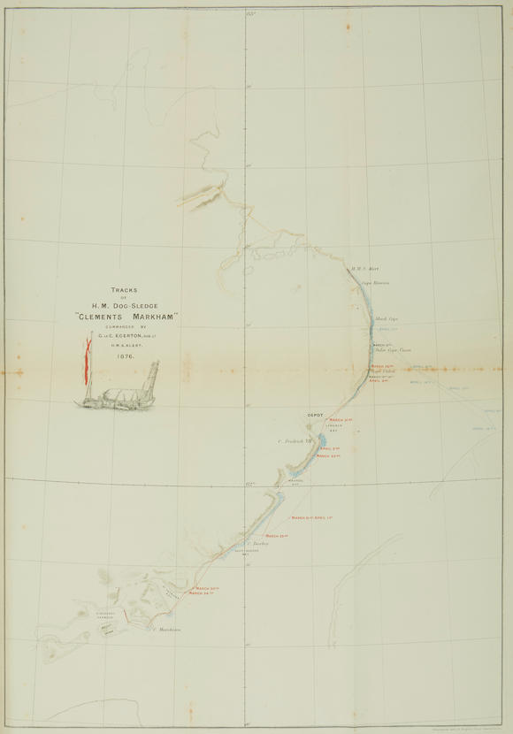 Bonhams : NARES, GEORGE STRONG. 1831-1915. Arctic Expedition, 1875-6 ...