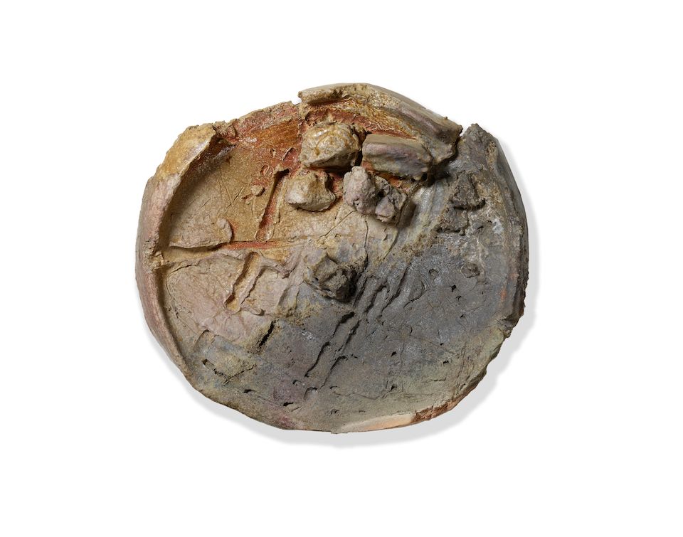 wheel-thrown ceramic comprised of half-kenosei and half