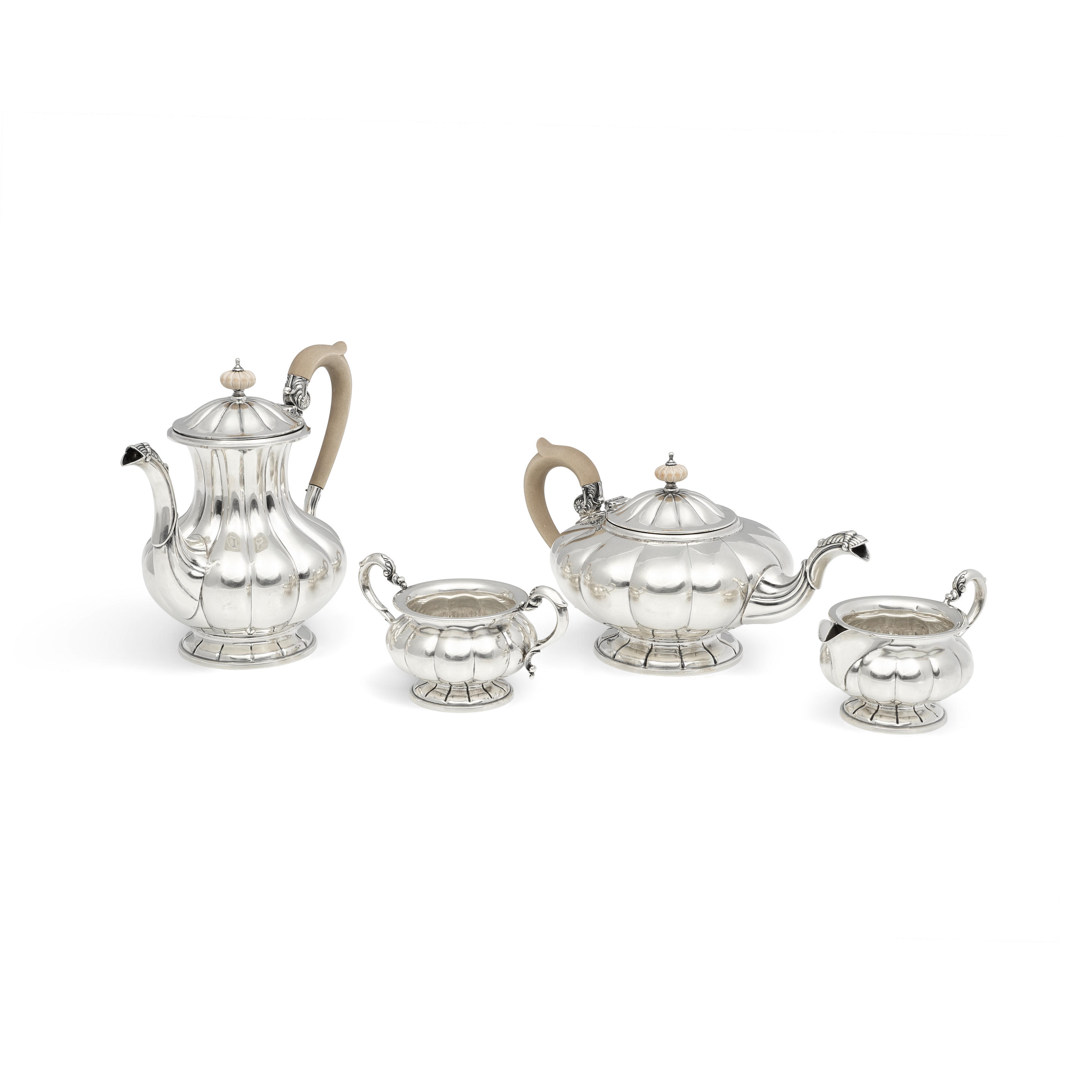 A Canadian sterling silver four-piece tea and coffee service