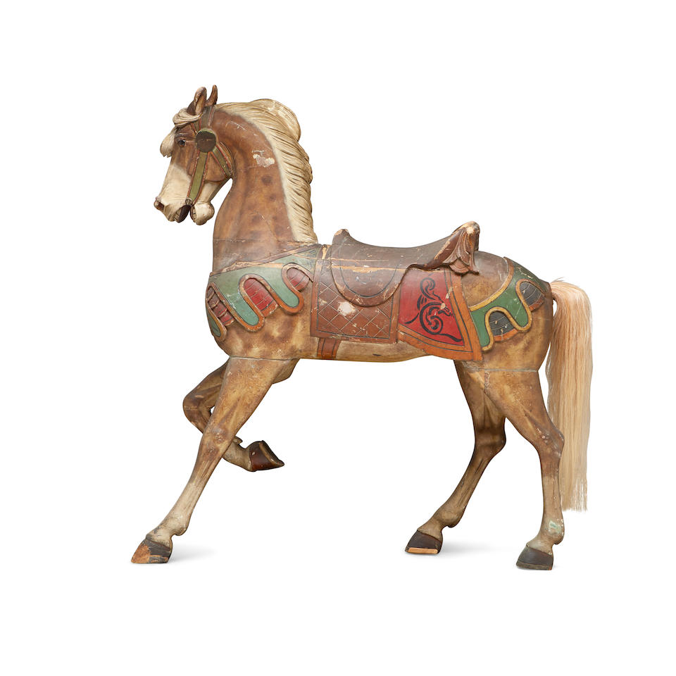 Bonhams : A Charles Carmel Standing Carousel Horse Brooklyn, New York ...