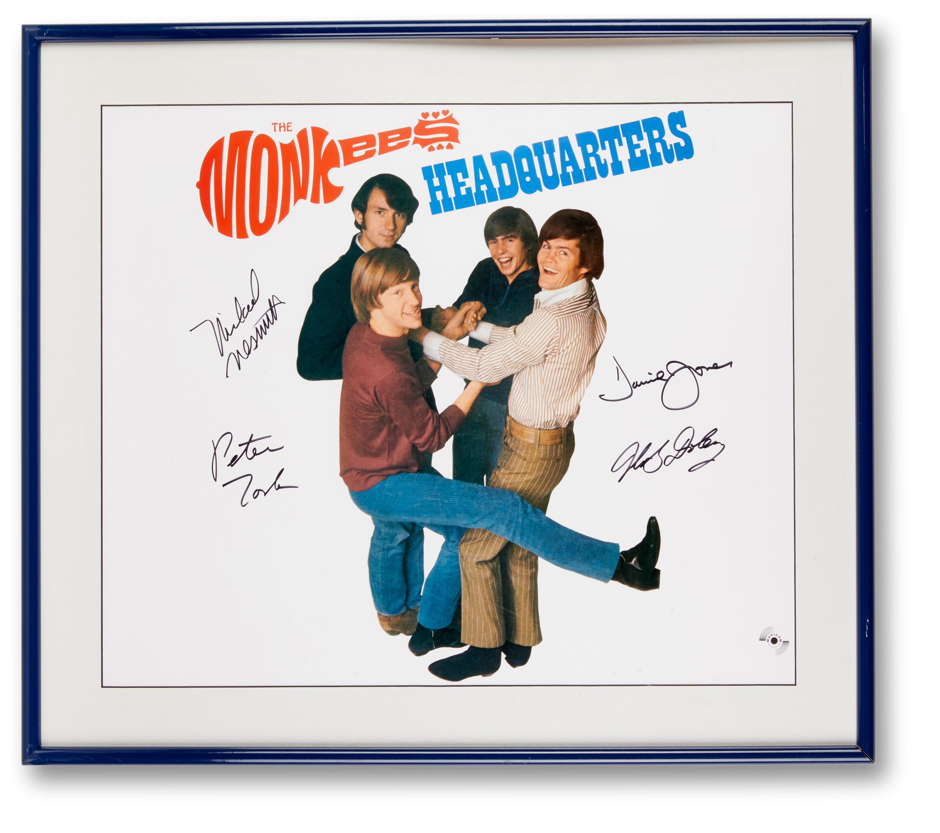 Bonhams : Monkees Signed Print Of The Album Cover Headquarters mid-1990s