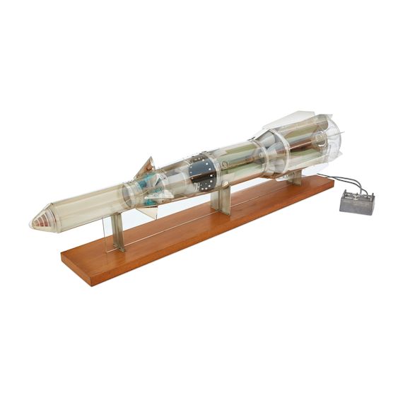 Remote Controleed Model Rockets Bonhams : ATLAS ROCKET. Electric contractor's model, approximately 30 x ...