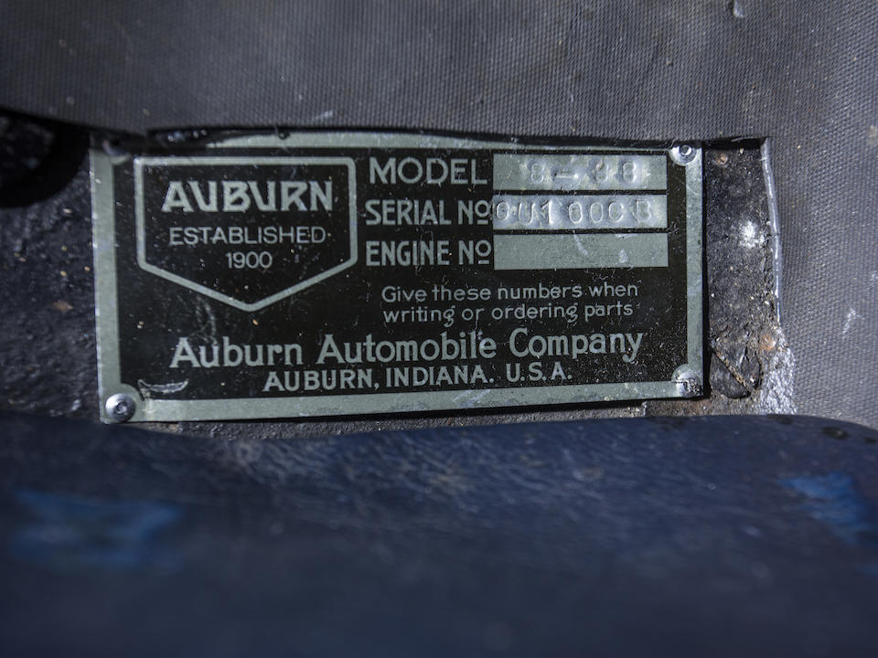 Bonhams 1931 Auburn Model 8 98 Cabrioletchassis No Gu100cbengine No Gu100cb