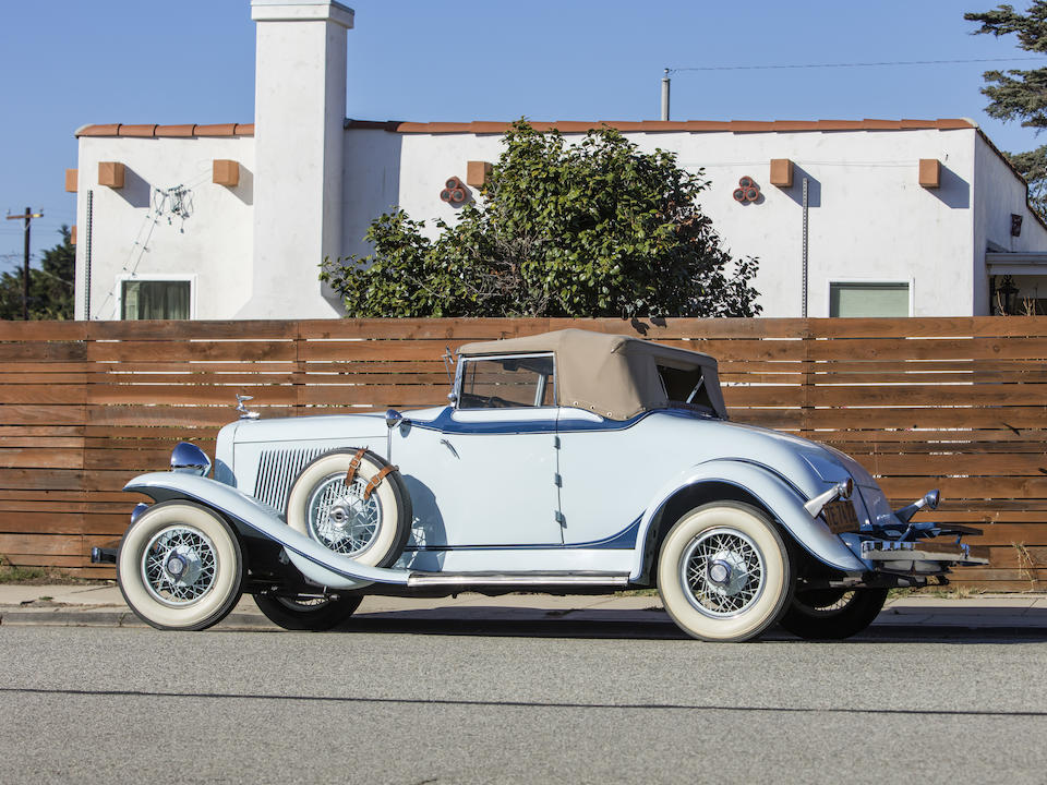 Bonhams 1931 Auburn Model 8 98 Cabrioletchassis No Gu100cbengine No Gu100cb