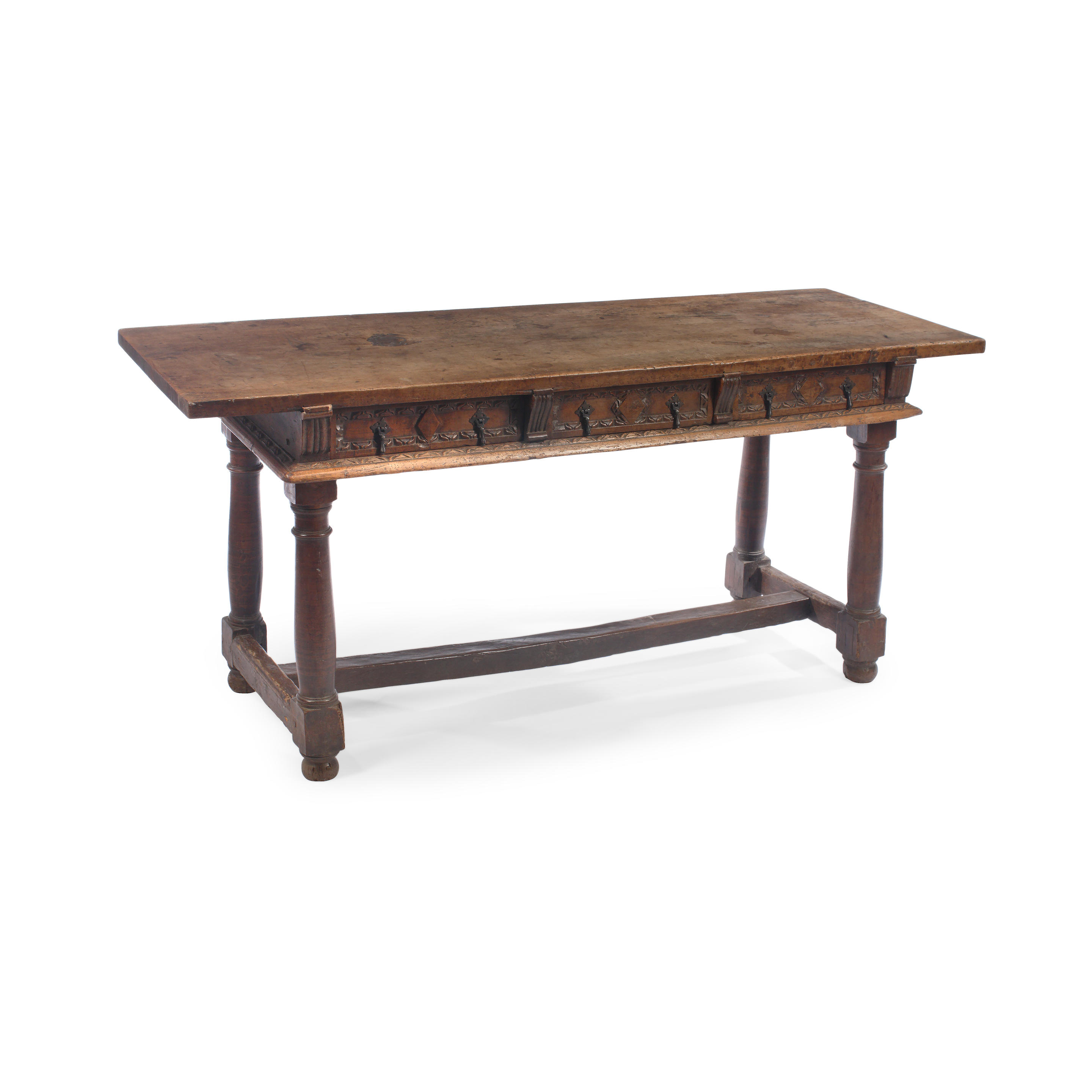 A Baroque Oak Refectory Table