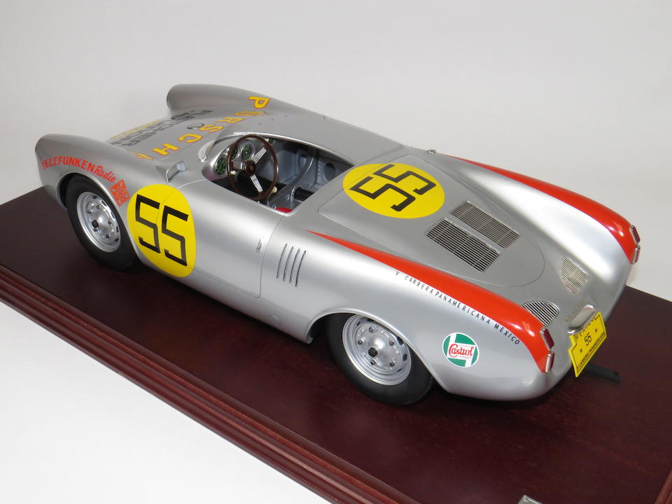 Bonhams : A 1:8 scale model of a 1954 Porsche 550 Spyder Carrera ...